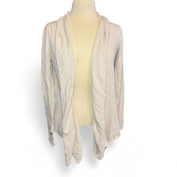 PrAna Women's Cream Open Front Organic Cotton Knit Cardigan Sz XS - Picture 1 of 6